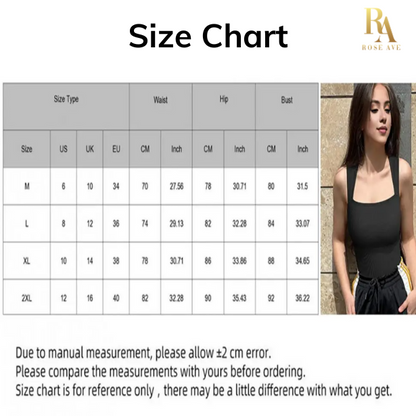 Rose Avenue Body Suit for Women - Summer Bodysuit Elegant Square Neck Bodysuit for Women Tummy Control Playsuit with High Elasticity Breathable Fabric Summer